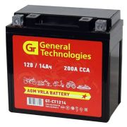 Аккумулятор General Technologies GT CT1214 (YTX14-BS, YTX14H-BS, YTX16-BS, YB16B-A)