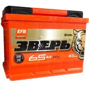Аккумулятор ЗВЕРЬ EFB 65 А/ч