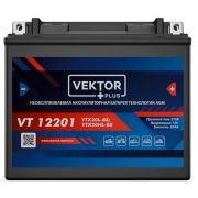 Аккумулятор VEKTOR Plus VT12201 (YTX20L-BS, YTX20HL-BS)
